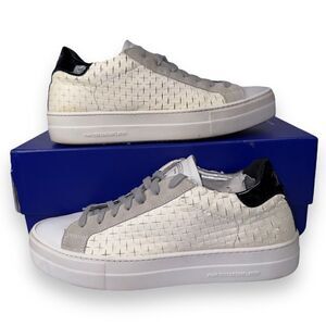 P448 Thea Overload‎ Classic Casual Perf Sneakers White Women's 9.5-10